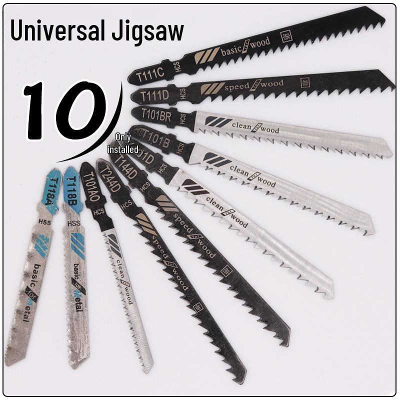 Premium 10-Piece Curved Saw Blade Set for Wood and Metal