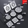 Stainless Steel Square Anti-Odor Floor Drain for Bathroom & Toilet