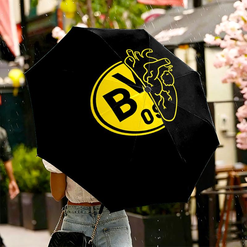 Borussia Dortmund Print Umbrella Automatic Opening/ Closing - Portable Foldable Design - Daily use for Travel/Outdoor - Gift for Birthday