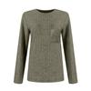 Women's Casual Long Sleeve Ribbed Knit Top with Pocket, Soft and Comfortable Pullover for Everyday Wear