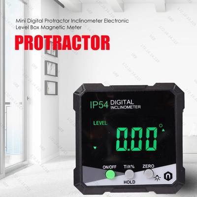 Digital Angle Finder Magnetic Inclinometer IP54 Waterproof Table Saw Miter Protractor Woodworking Measuring Tool