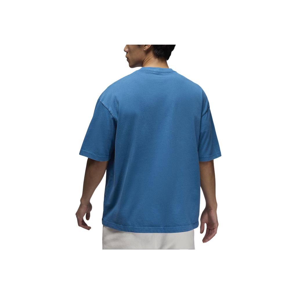 Jordan Flight Essentials Logo Fashion Comfortable Crew Neck Casual Loose Short Sleeve T-Shirt Men Tops Blue DZ0605-457