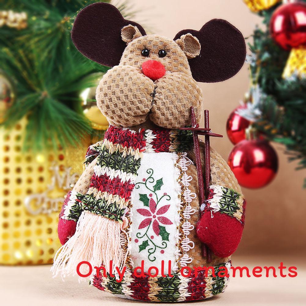 Santa Claus Cute Reindeer Snowman Ornaments Christmas Decoration For Kids Gift