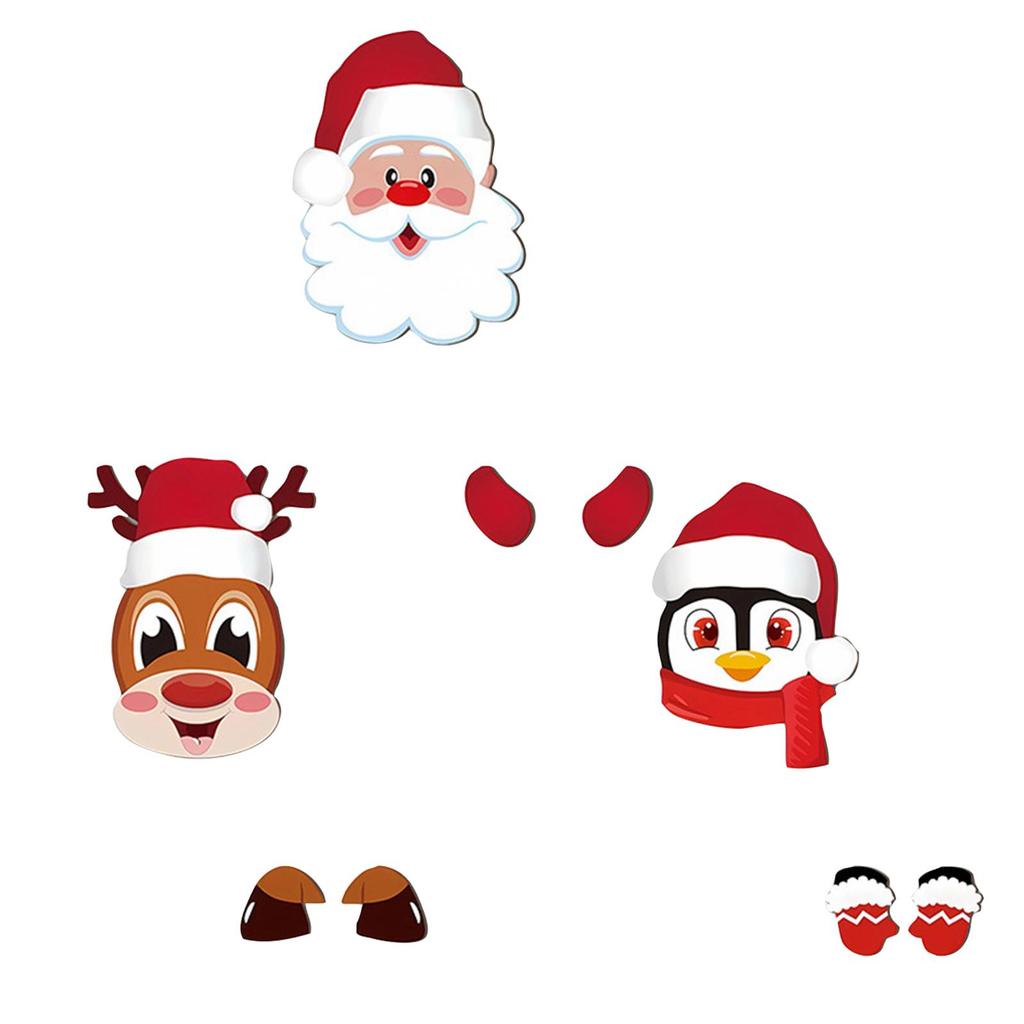 Christmas Garden Signboard, Wooden Courtyard Sign, Outdoor Winter Christmas Decoration, Family Front Door Decoration 3piece Set