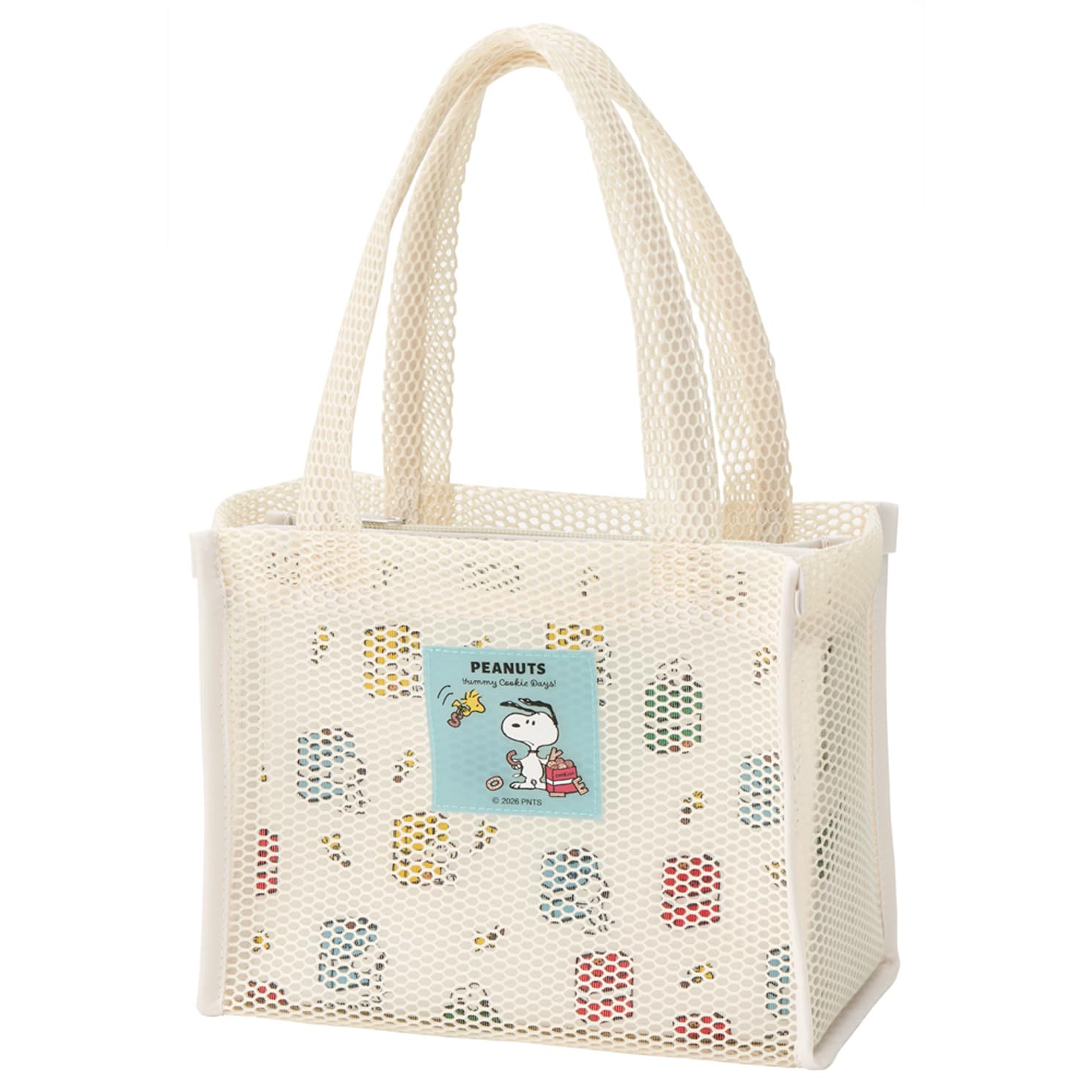 Skater Mesh Tote Lunch Bag with Insulated Pouch