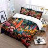 Floral Garden Home Decor Set Soft Comfortable Duvet Cover Bedding Set Included 1*Duvet Cover & 2*Pillowcases, Gift