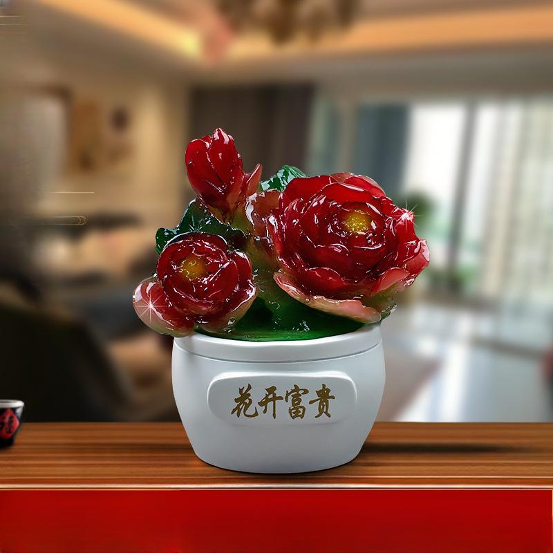 Festival High Cabbage Pen Simple Year After Year Fish Display Large Living Room Wine Cabinet Creative Gifts Small Display