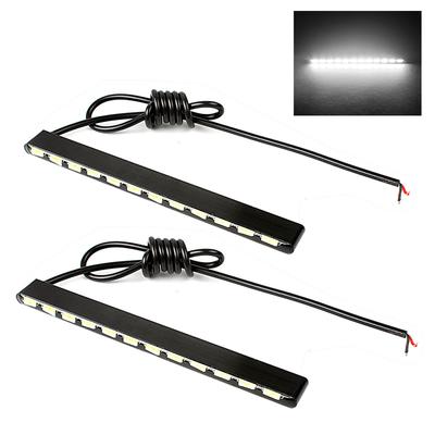 Auto DRL Autostyling Nebelscheinwerfer 2 Stück 12 LEDs 7030 Tageslicht Tagfahrleuchten SMD LED Streifen