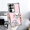 Pink Style Skull Witch Plating Phone Case For Samsung Galaxy S24 S25 FE S26 Edge S23 Ultra S22 S21 Plus S20 Anti-Fall Airabag Co