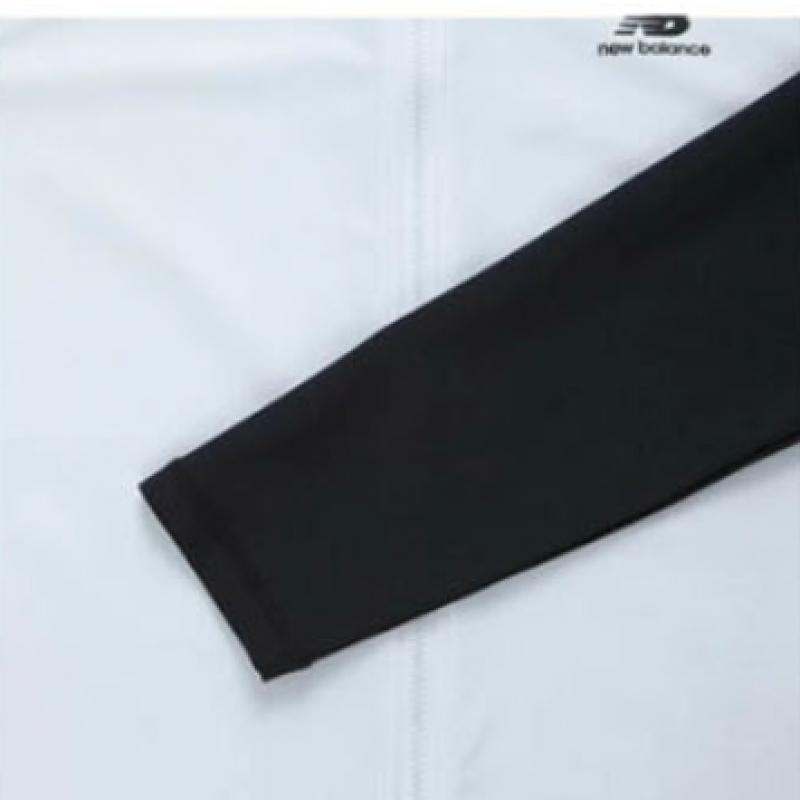 New Balance Club Nbmdd32703 Wh Summer Zip Up Rash Guard Unisex Male