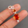 Citrine Gemstone 925 Sterling Silver Jewelry Handmade Pendant 1.60" For Women PP-9-9