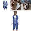 Exquisite Beauty And The Beast Costume Adult Cosplay Prince Adam Clothes Set For Halloween Parties