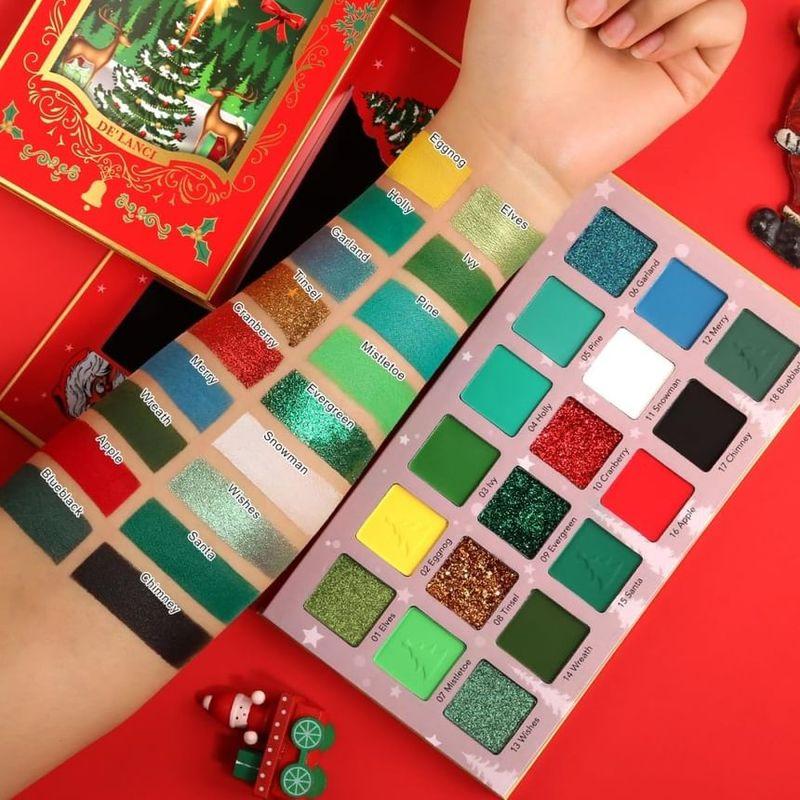 DE'LANCI - 18 Colors Christmas Eyeshadow