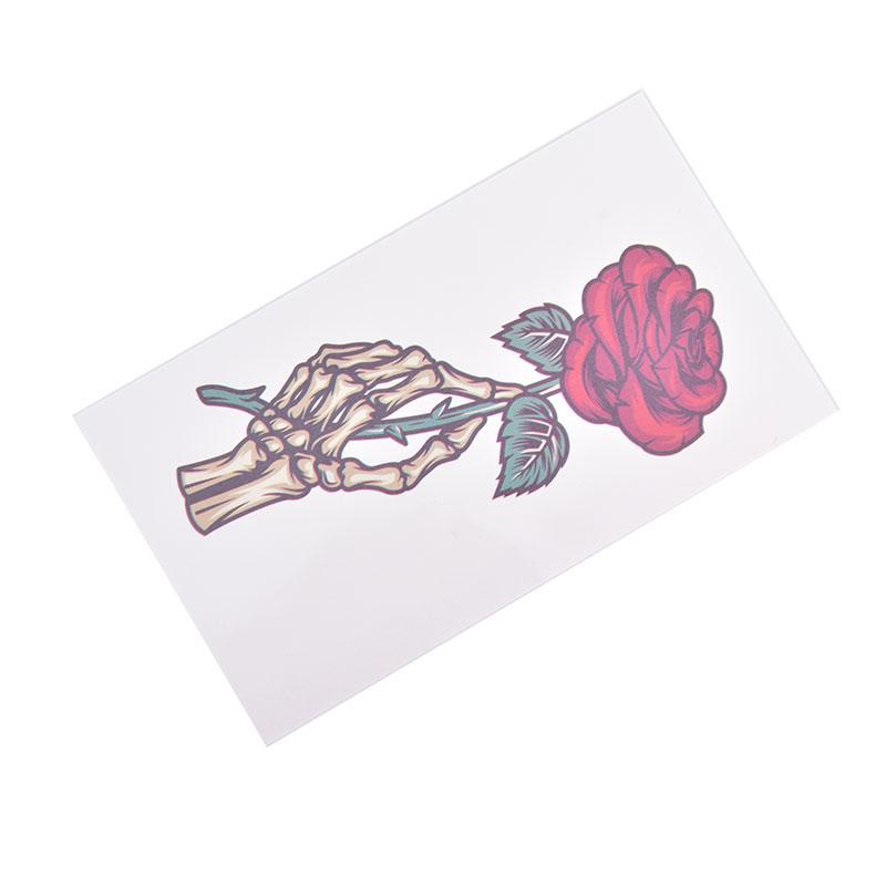 Waterproof Temporary Tattoo Stickers Beautiful Flower Rose Fake Flash Unisex