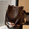2026 Nuova Borsa a Secchiello Donna Coreana Retrò, Tracolla Larga Grande Capacità alla Moda Borsa a Spalla Crossbody per Uso Quotidiano Casual Primavera Estate