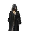 Women's Mid-Length Pink Double-Faced Wool Coat - 2025 Korean Autumn/Winter Style