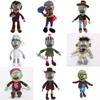 Plants Vs Zombies Sports Newspaper Roadblock Iron Bucket Zombie Plush Toy Doll For Kids And Collectors