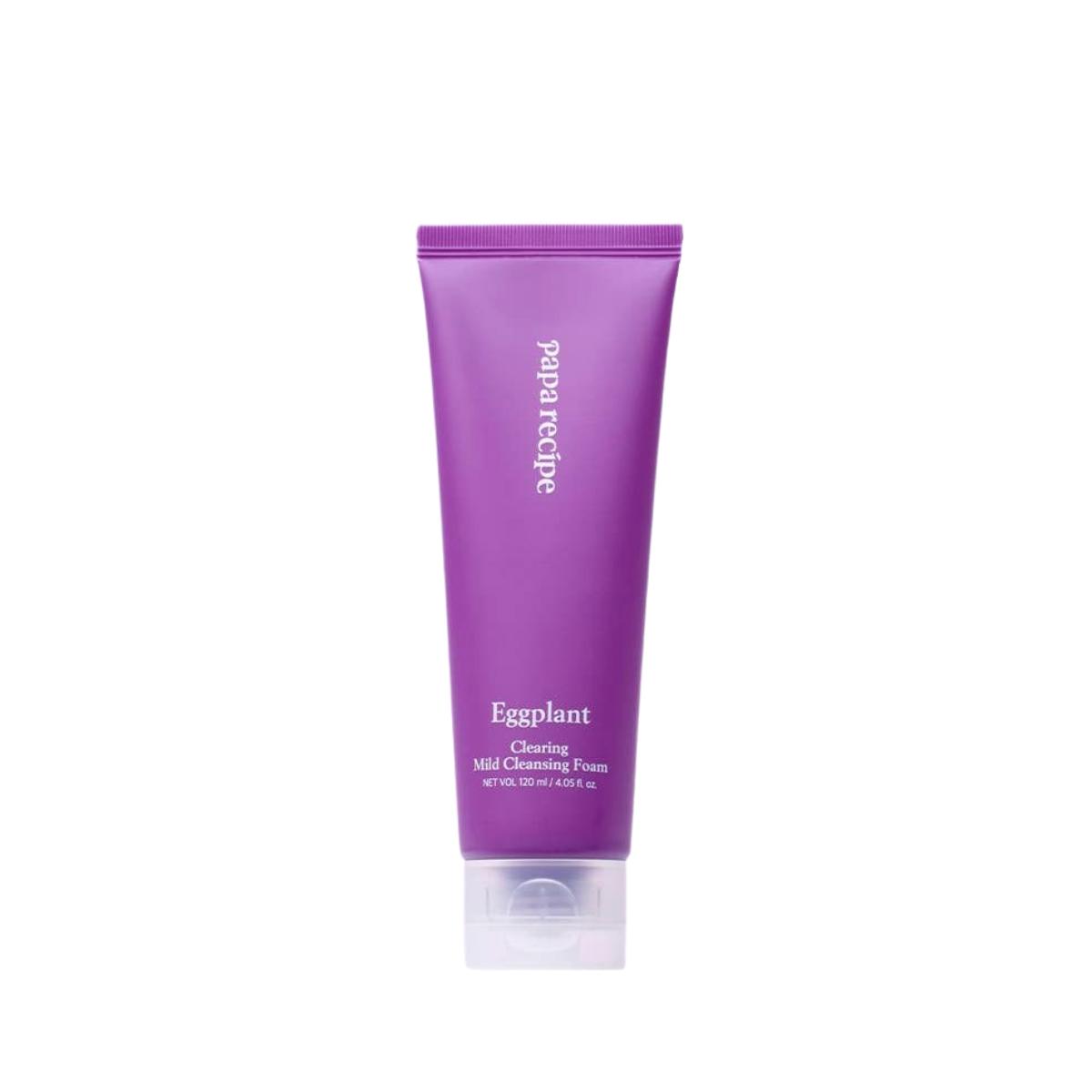 Papa Recipe Eggplant Clearing Mild Cleansing Foam 120ml Deep Pore Purifying Wash