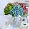Elegant Hydrangea Artificial Flower Set With Silk Fabric For Home Decor And Wedding Arrangements