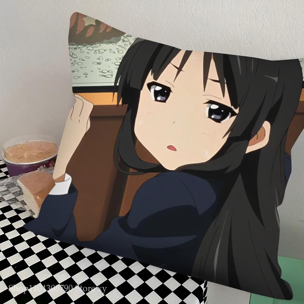 1pc K-ON Pillow Case Square Bedroom Sofa Leisure Comfort Cushion Car Living Room Home Decoration