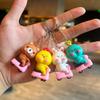 Cute Little Animal Keychain Ring Doll Car Bag Pendant Archaeological Doll Local Push Small Gift