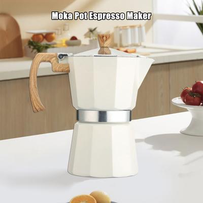 Moka Pot Espresso Maker Easy To Clean Stovetop Coffee Percolator Aluminum Italian Design Cuban Coffee Maker for Rich Flavor
