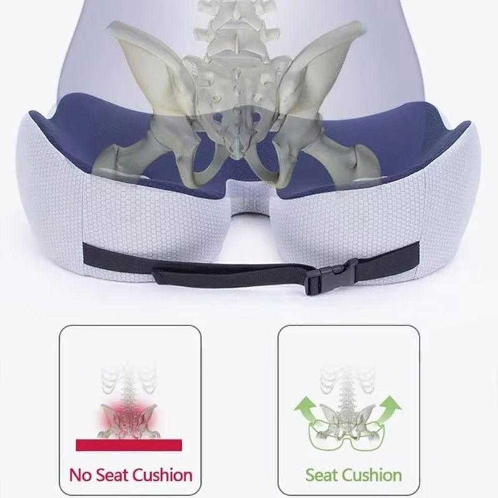 Ergonomic Sit Bone Relief Seat Cushion Slow Rebound Orthopedic Seat Cushion Sedentary
