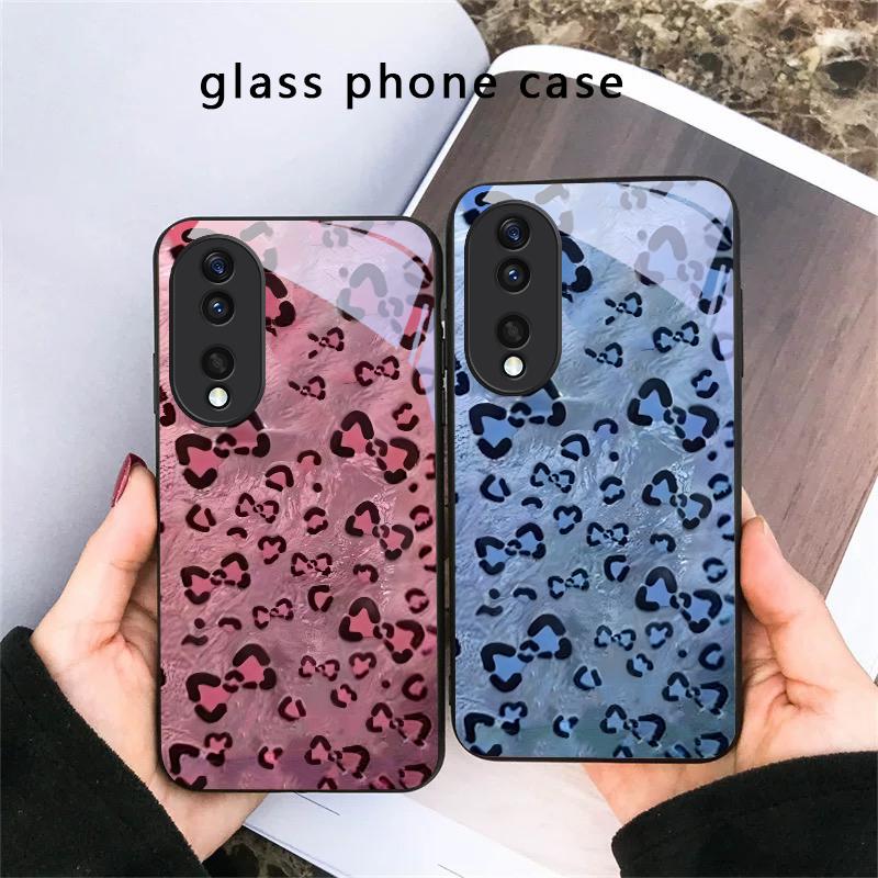 Abstract Leopard Print For Honor X5 Plus X30 X9c Smart X5b X9a X30 Max X50i 30 Pro 50 Pro 70 90 Smart 200 Lite Glass Phone Case