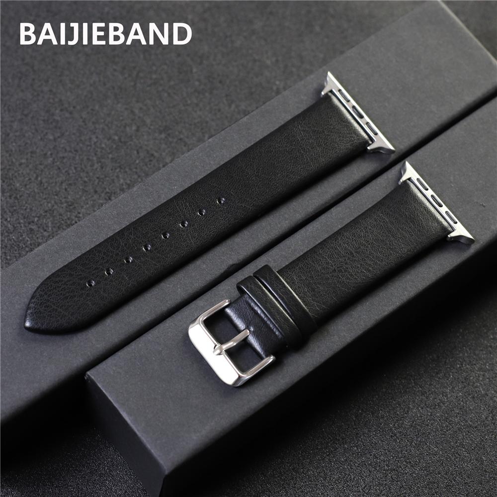 Leather Strap for Apple Watch Band 45mm 41mm 44mm 40mm 42mm 38mm 49mm Man Woman Bracelet for Iwatch 9 8 7 6 5 4 SE Ultra 2