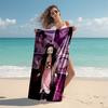 Beach Towel with Demon Slayer characters1 Pattern - soft,absorbent,machine washable Lightweight&Modern,swimming,Travel Essentials