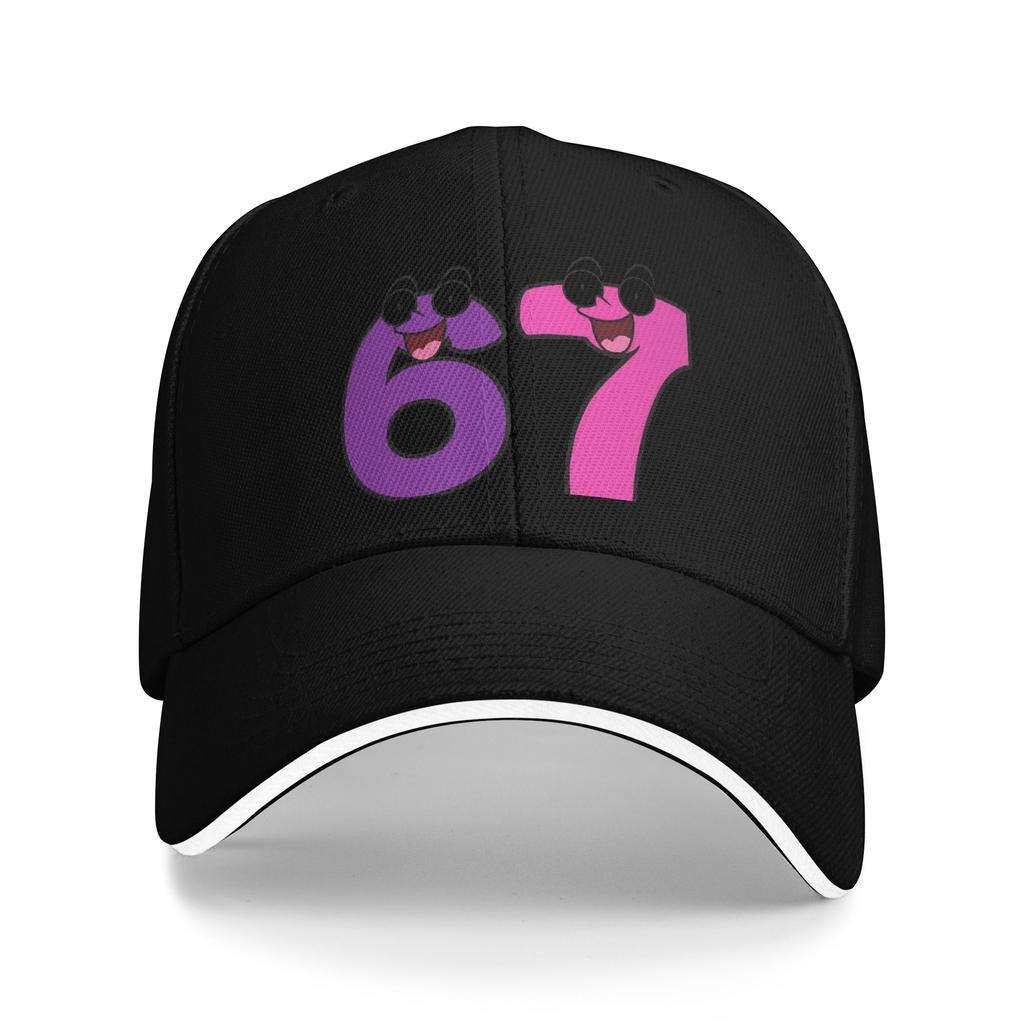 67 Six Seven Cute Meme Sun Baseball Cap Summer Stylish Trucker Hat For Women Men Hiking Fishing Snapback Cap