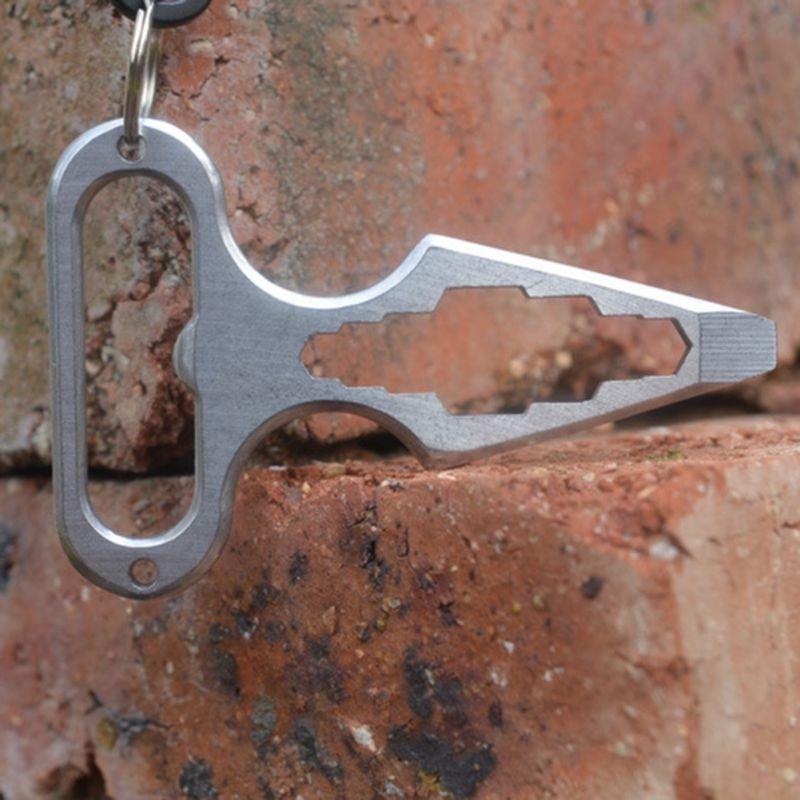All in 1Pc Camping Equipment EDC Gear Multi Tool Angle Wrench / Screwdriver / Opener Survival Kit