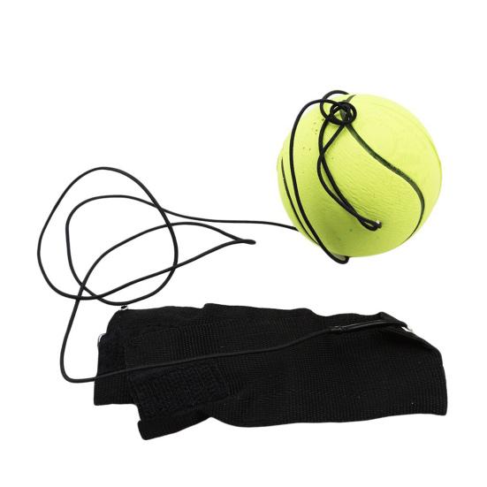 Wrist Return Ball Portable High Elasticity Tear-Resistant Football Shape Bouncy Ball Wristband Toy Indoor Supply