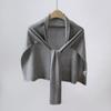 Thin Knitted Neck Wrap Cloak Triangle Scarf Simple Crochet Scarves  Clothes Decoration