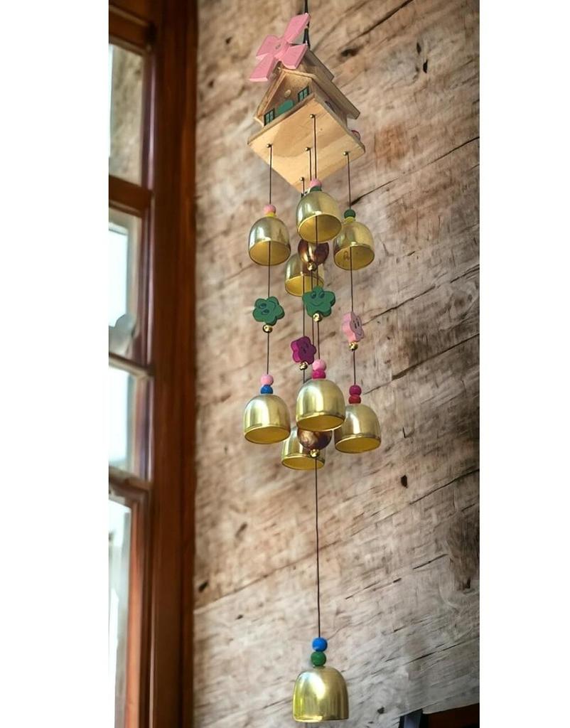 Bilder Feng Shui Windspiel für Heimdeko-Artikel | Vastu Hängeglocke zur Dekoration von Balkon, Schlafzimmer & Wohnzimmer