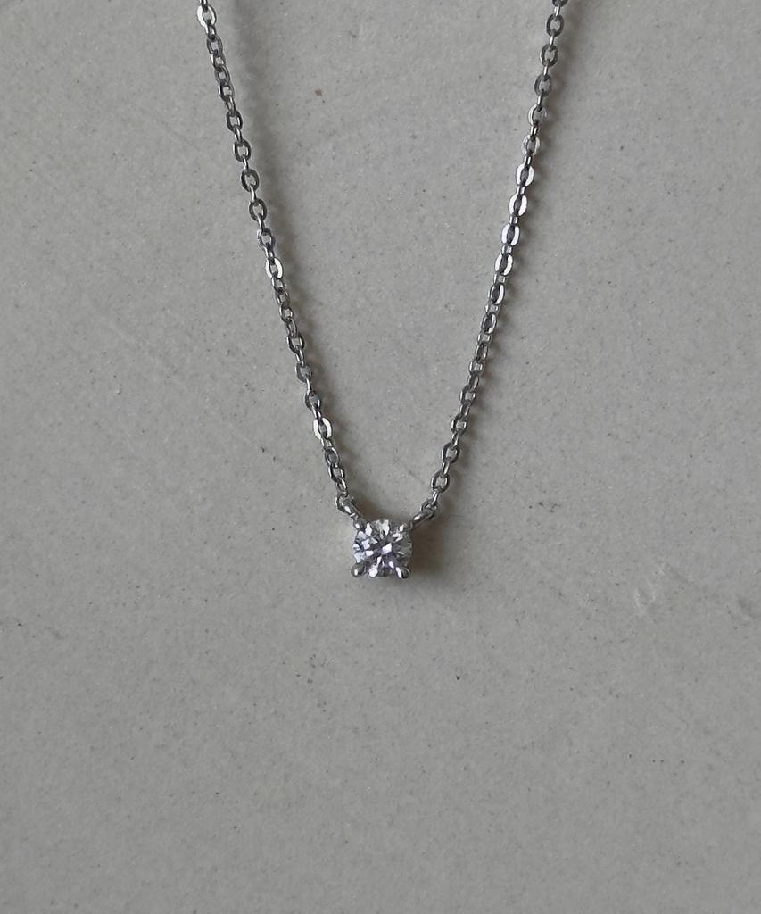 Faye 14K Dia Necklace