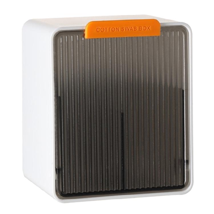 Настенный ящик для хранения Пылезащитный органайзер для ванной комнаты для ватных палочек Макияжа белыйсерый 830₽