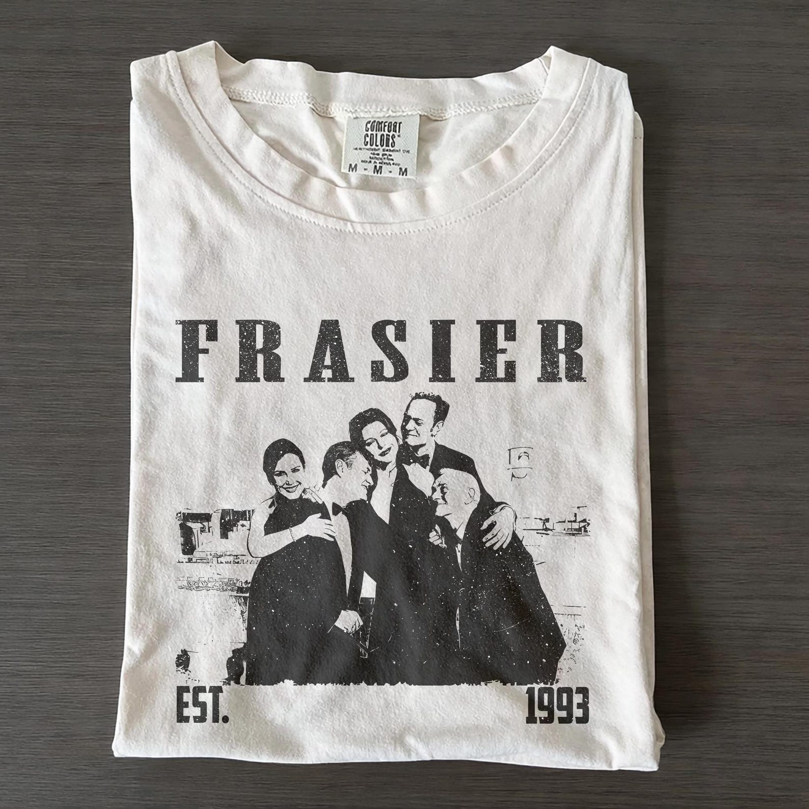 Frasier TV Series Shirt, Retro 90s Comfort Colors Tee L