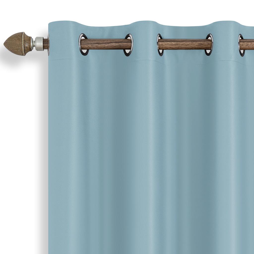 High-precision blackout curtains, simple solid color 110gsm finished curtains