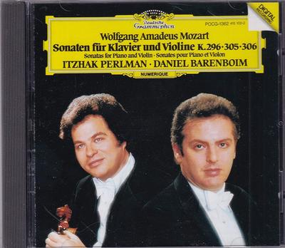 CD PERLMAN ITZHAK MOZART BARENBOIM  Violin Sonata In C Major POCG1362 Japan Classical Used