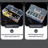 Portable Tool Storage Box with 6 Removable Sections Screws Bolts Carry Case for Home Garage Workshop Tool Organization