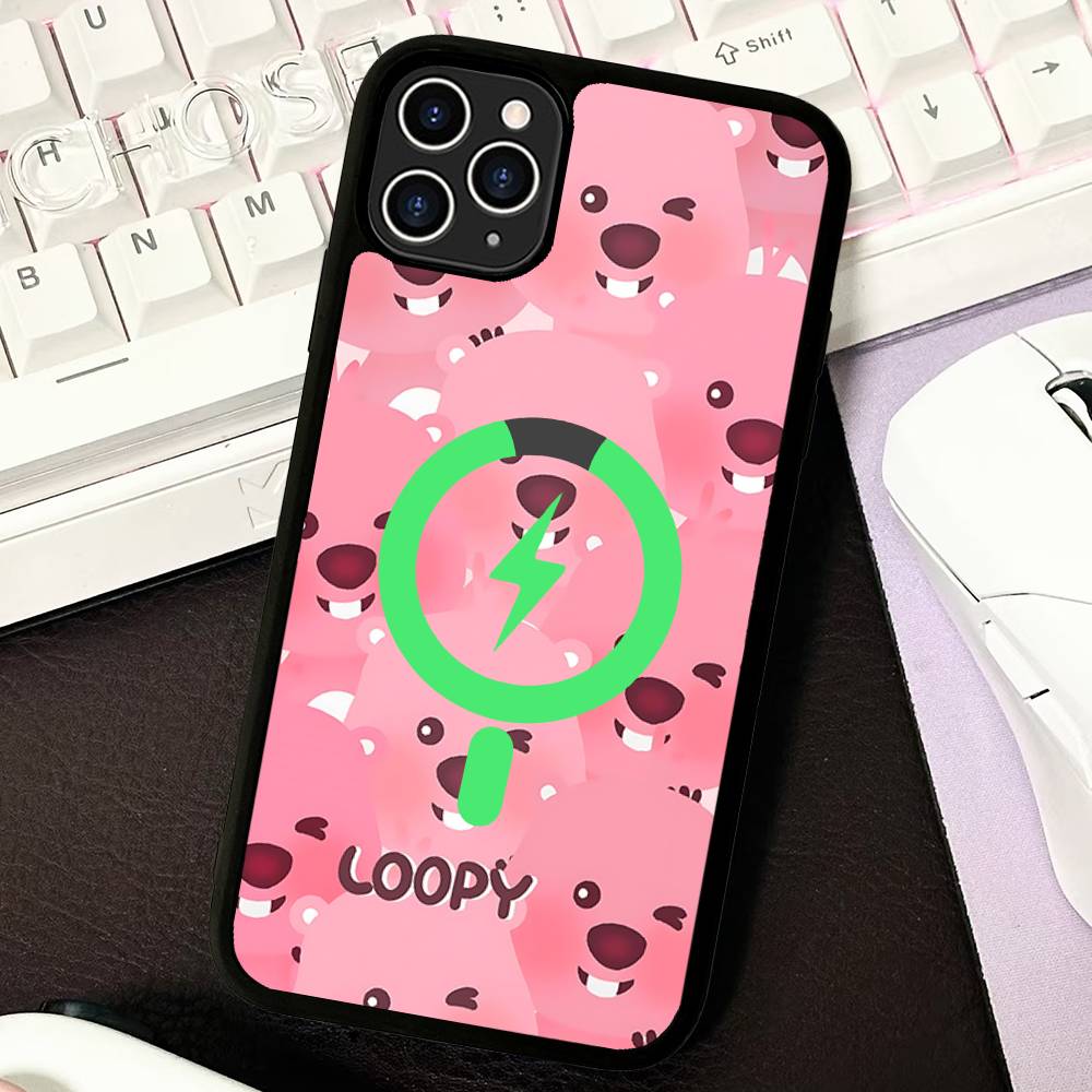 

Cute Cartoon L-Loopys Black For Magsafe Magnetic Phone Case For IPhone 16 15 17 Pro Max 11 12 13 14 Plus Cover iPhone 13 pro