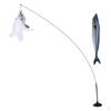 Cat Teaser Toy & Fish Powerful Suction Cup Long Rod Funny