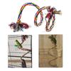 Braided Parrot Bird Training Accessories Perch Climbing Rope Chew Rope Bird Toy Cockatiel Cage Toy