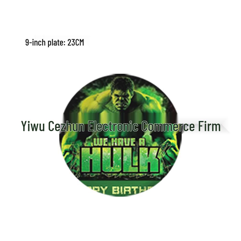 Hulk Party Deko Set: Becher, Flaggen, Luftballons, Tortenfiguren & Tischdecke