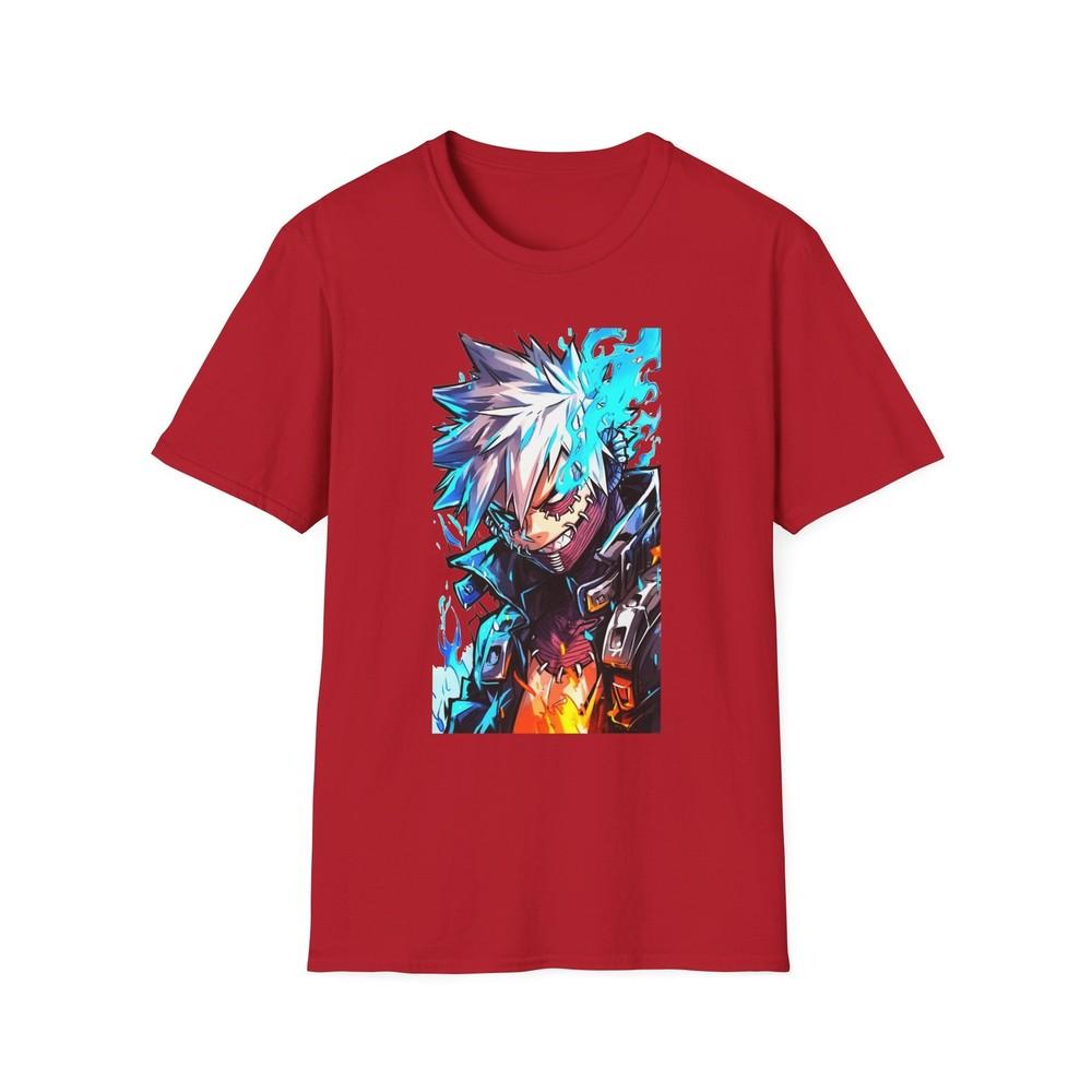 Anime Soft TShirt Dabi Toya Todoroki Unisex Jl Anime Front Printed Tee