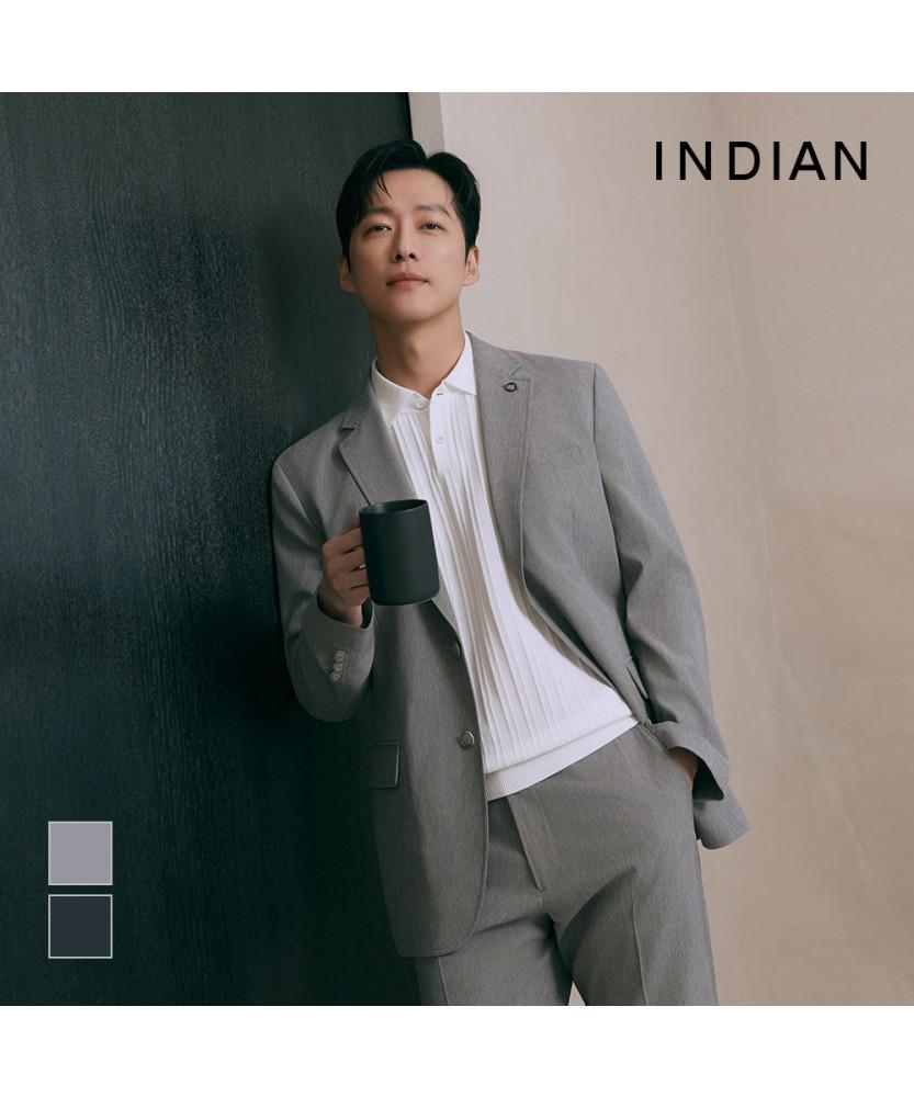 Indian Two-Tone Solid Jacket_Miufu6M2471