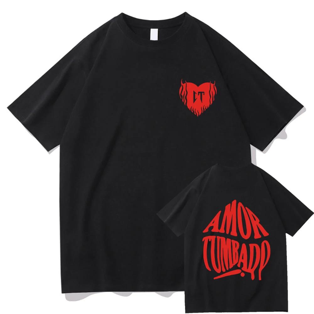 Natanael Cano Corazon Tumbado T Shirts Funny Men/Women Clothing Harajuku Aesthetic Tshirt Vintage Unisex Streetwear Tops