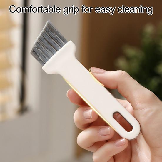 2-in-1-Reinigungsbürste für Becherdeckelspalten mit schrägen Borsten. Reinigungsbürste für Wasserflaschenabdeckungen. Dichtungsentferner. Multifunktionales Reinigungswerkzeug für Becherdeckelspalten