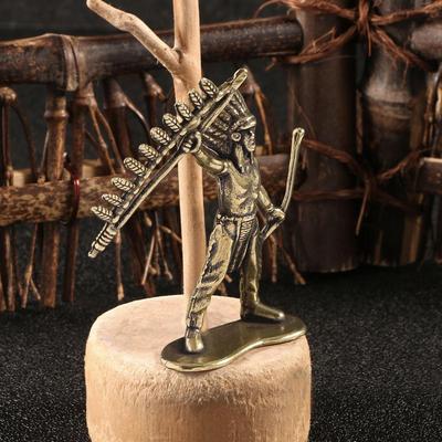 Indische Figur, Messingstatue Heimdeko, Miniatur-Skulptur Tischornament für Tischvitrine